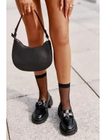 Kožené Dámské Mokasíny S Mašlí A Srdcem D&A Černé Kožené Dámské Mokasíny S Mašlí A Srdcem D&A Černé