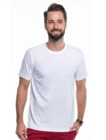 Pánské tričko bílé - model 21937856 Pánské tričko bílé - model 21937856