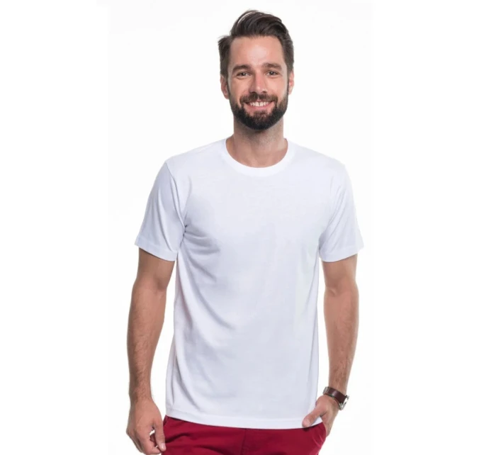 Pánské tričko bílé - model 21937856 Pánské tričko bílé - model 21937856