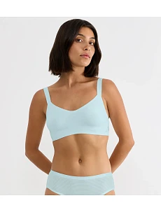 Dámská podprsenka ZERO Feel Air Bralette - GREEN - tyrkysová 3879 - SLOGGI