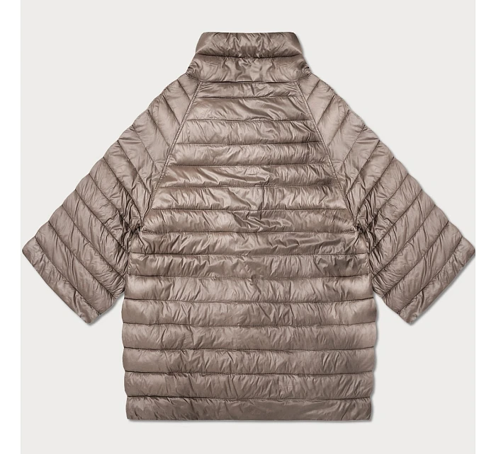 Oboustranná dámská bunda plus size s 3/4 rukávy Goodlookin cocoa/panther (M6-6308-358) Oboustranná dámská bunda plus size s 3/4 rukávy Goodlookin cocoa/panther (M6-6308-358)