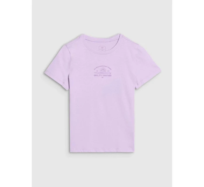 Dívčí tričko s potiskem 4F 4FJWSS25TTSHF1871-52S Dívčí tričko s potiskem 4F 4FJWSS25TTSHF1871-52S