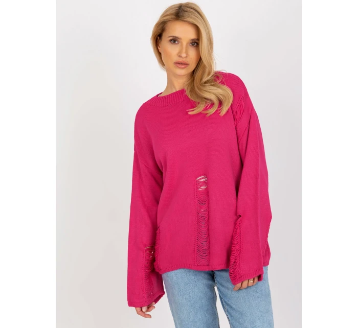 Dámský svetr BA SW 8043 .08X fuchsiová - FPrice Dámský svetr BA SW 8043 .08X fuchsiová - FPrice