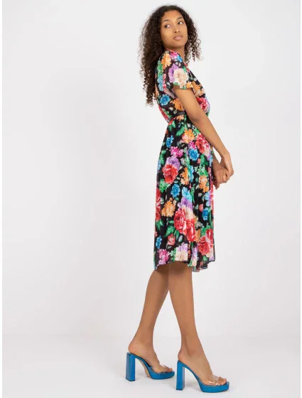 Šaty DHJ SK 13162.92 černá a červená