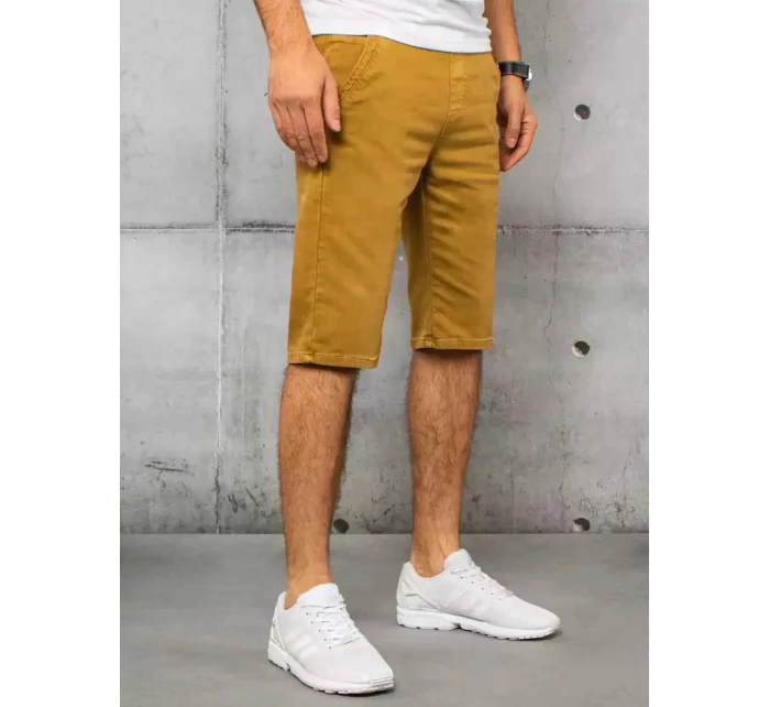 Pánské hořčicové džínové šortky Dstreet SX1434