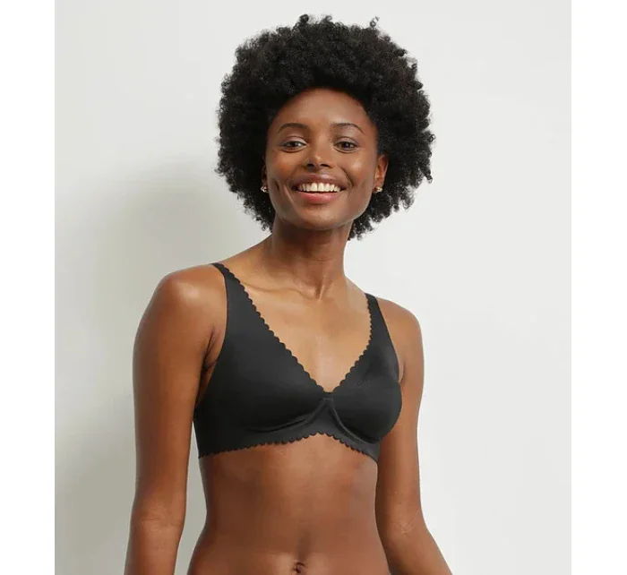 Dámská podprsenka s kosticí DIM TRIANGLE BODY TOUCH BRA - DIM - černá