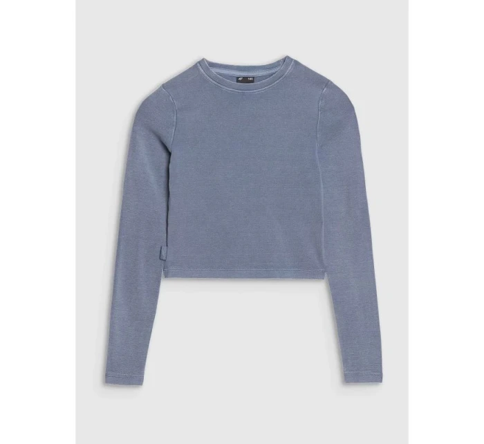 Dívčí úzký top s dlouhým rukávem 4F 4FJWSS25TLONF430-32S Dívčí úzký top s dlouhým rukávem 4F 4FJWSS25TLONF430-32S