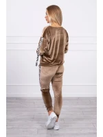 Láska velurová sada hnědá Láska velurová sada hnědá