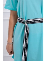 Šaty s ozdobným páskem mint Šaty s ozdobným páskem mint