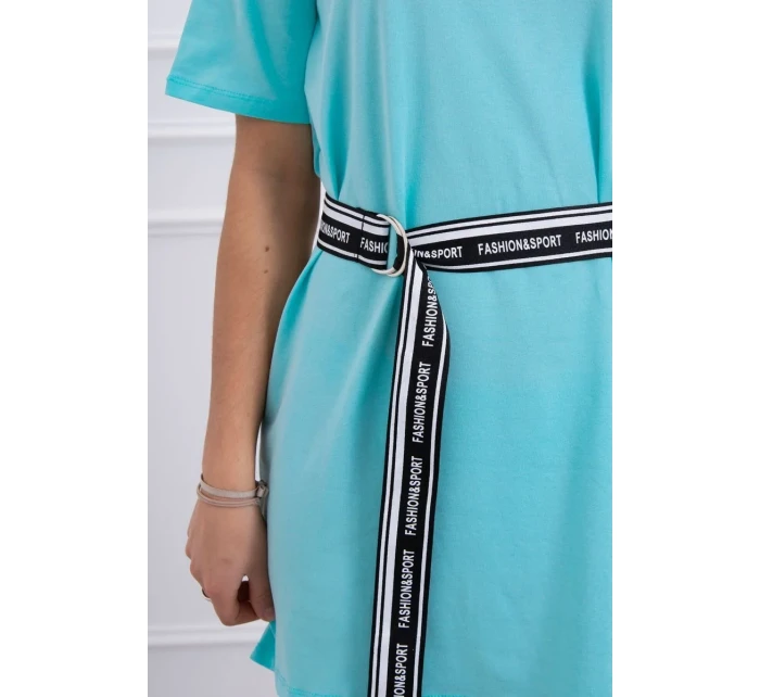 Šaty s ozdobným páskem mint Šaty s ozdobným páskem mint