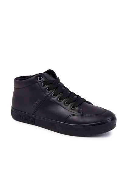 Pánské klasické kožené tenisky Big Star model 21600212 Černé - Big Star Shoes
