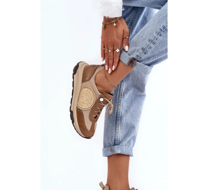 Kůže Sportovní Boty Na Platformě model 21636052 - Maciejka