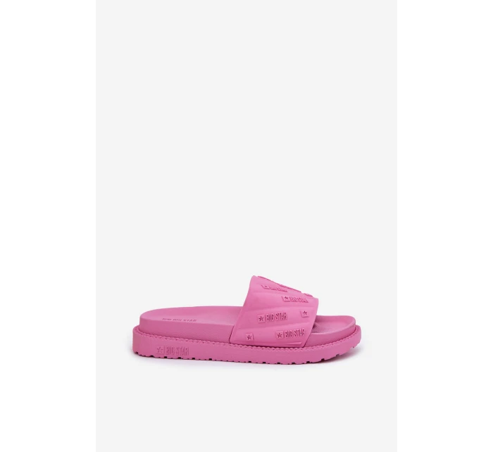 Dámské Pantofle Na Platformě Big Star model 21694572 Růžové - Big Star Shoes Dámské Pantofle Na Platformě Big Star model 21694572 Růžové - Big Star Shoes