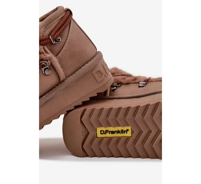 Dětské sněhule s kožíškem  hnědé model 21714089 - D.Franklin