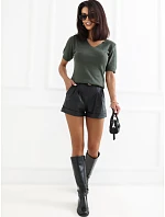 Sweter PM SW model 22334141 khaki - FPrice Sweter PM SW model 22334141 khaki - FPrice