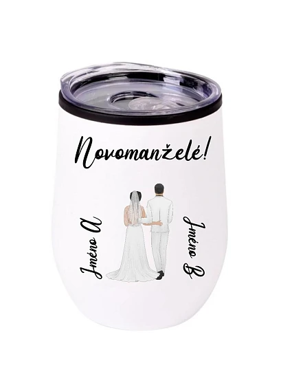 Personalizovaný termohrnek "BOWL" se svatebním párem Personalizovaný termohrnek "BOWL" se svatebním párem