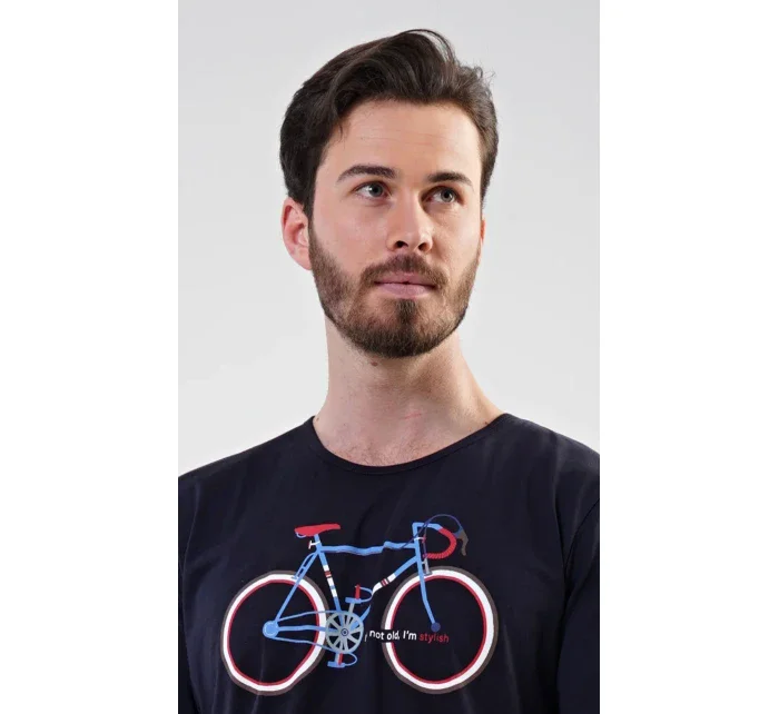 Pánská noční košile s krátkým rukávem Bike