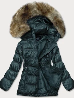 PIKOWANA PRZEJŚCIOWA KURTKA DAMSKA ZIELONA model 21245620 - Glakate