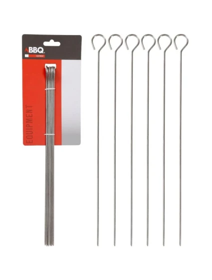 ŠPEJLE NA ŠPÍZY 6KS DÉLKA 35,5CM NEREZOVÁ OCEL