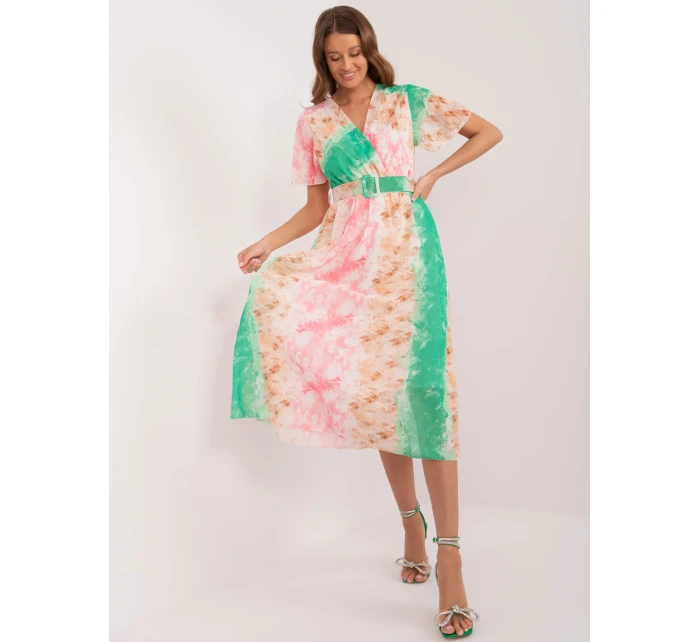 Sukienka DHJ SK  jasny różowy model 20095263 - FPrice