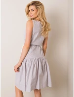 Šaty LK SK 508215.30P bílá šedá