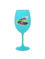 Personalizovaná sklenička na víno - Akvarelový otisk