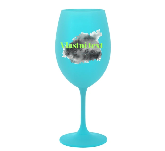 Personalizovaná sklenička na víno - Akvarelový otisk