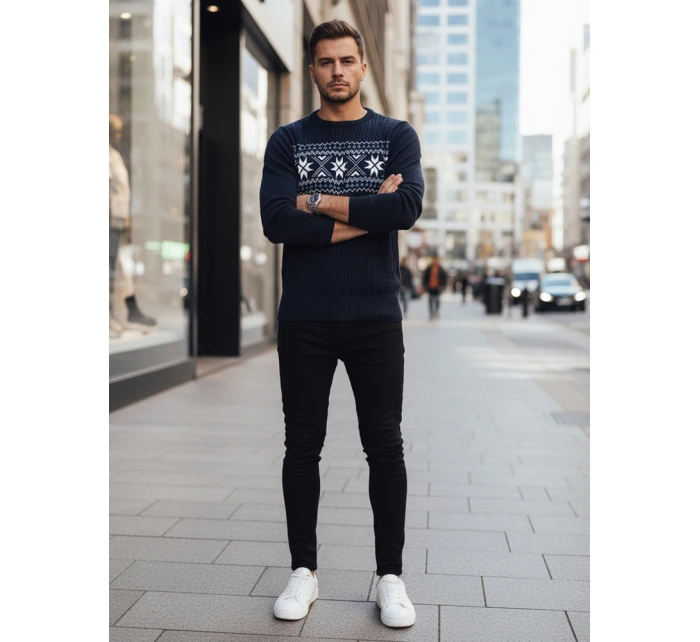 Pánský tmavě modrý svetr Dstreet WX2277