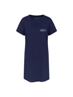 Dámská noční košile Nightdresses NDK X - BLUE - tm. modrá 6047 - TRIUMPH