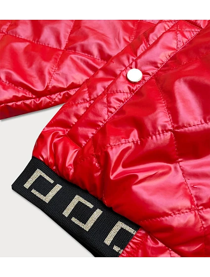 Červená dámská bunda bomber model 17110222 - S'WEST Červená dámská bunda bomber model 17110222 - S'WEST