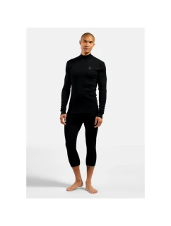 Pánské tričko Odlo BL TOP s želvovinovým výstřihem l/s ACTIVE WARM ECO velikost M Black