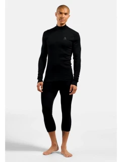Pánské tričko BL TOP s model 21722156 výstřihem l/s ACTIVE WARM ECO velikost M Black - ODLO