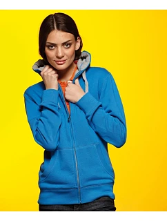 Daiber JN 962 Dámská mikina s kapucí "Lifestyle" 02.0962 cobalt/grey heather