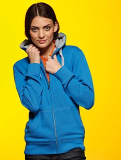 Daiber JN 962 Dámská mikina s kapucí "Lifestyle" 02.0962 cobalt/grey heather