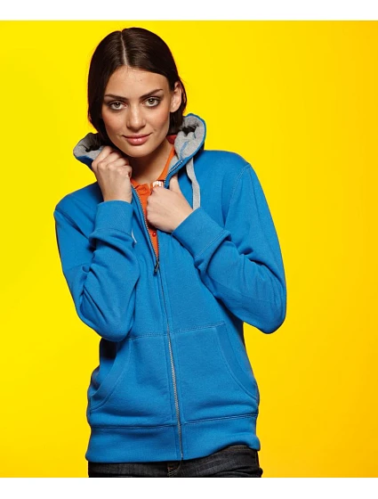 Daiber JN 962 Dámská mikina s kapucí "Lifestyle" 02.0962 cobalt/grey heather Daiber JN 962 Dámská mikina s kapucí "Lifestyle" 02.0962 cobalt/grey heather