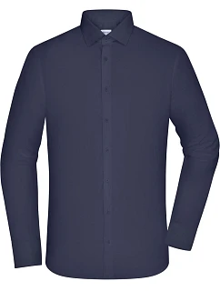 Daiber JN 1372 Popelínová košile slim fit s dlouhým rukávem 02.1372 navy
