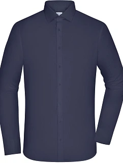 JN Popelínová košile slim fit s dlouhým rukávem 02. navy model 22445811 - Daiber