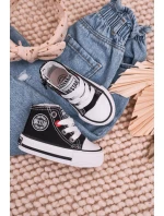 Dětské Tenisky Vysoké Se Zipem BIG STAR HH374188 Černé