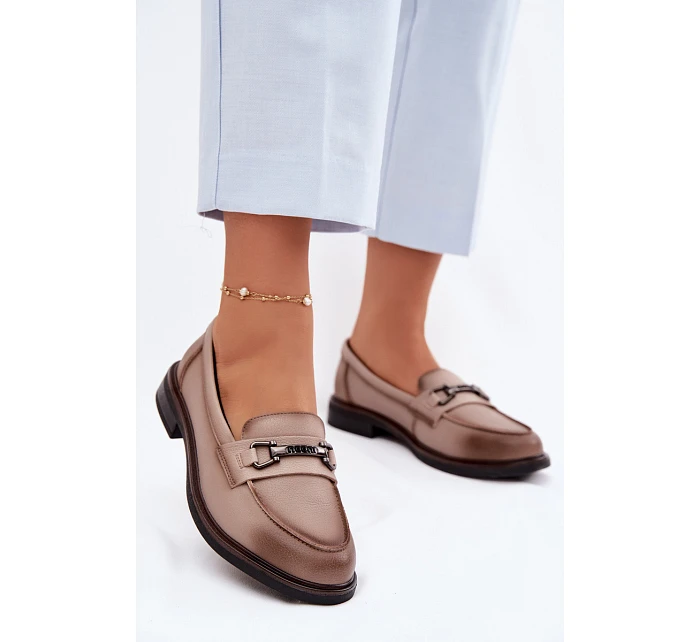 Kožené dámské model 22074706 Béžové - VINCEZA