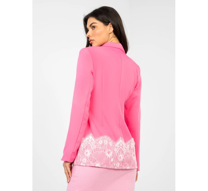 Marynarka IT MA model 22011367 ciemny różowy - FPrice Marynarka IT MA model 22011367 ciemny różowy - FPrice