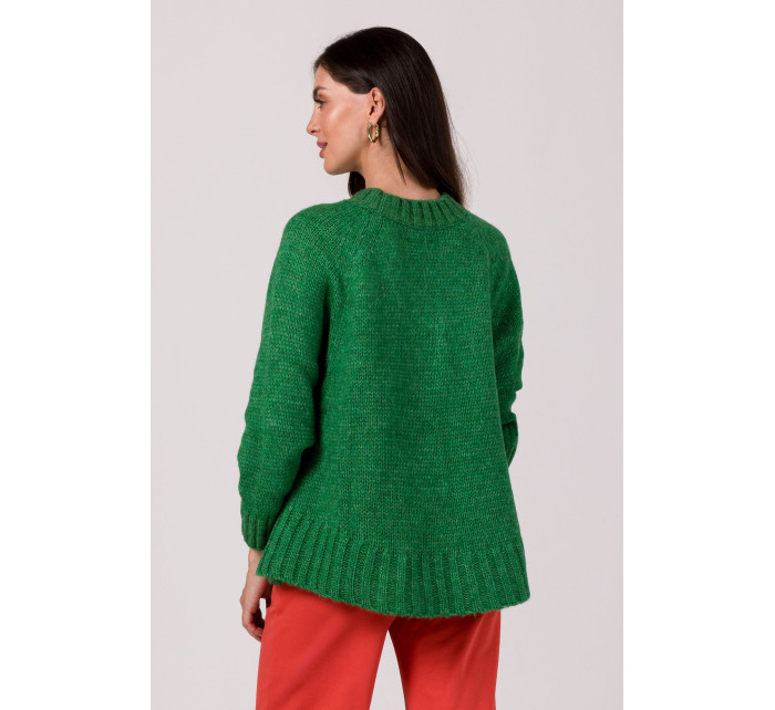 Pletený svetr BeWear BK105 Emerald
