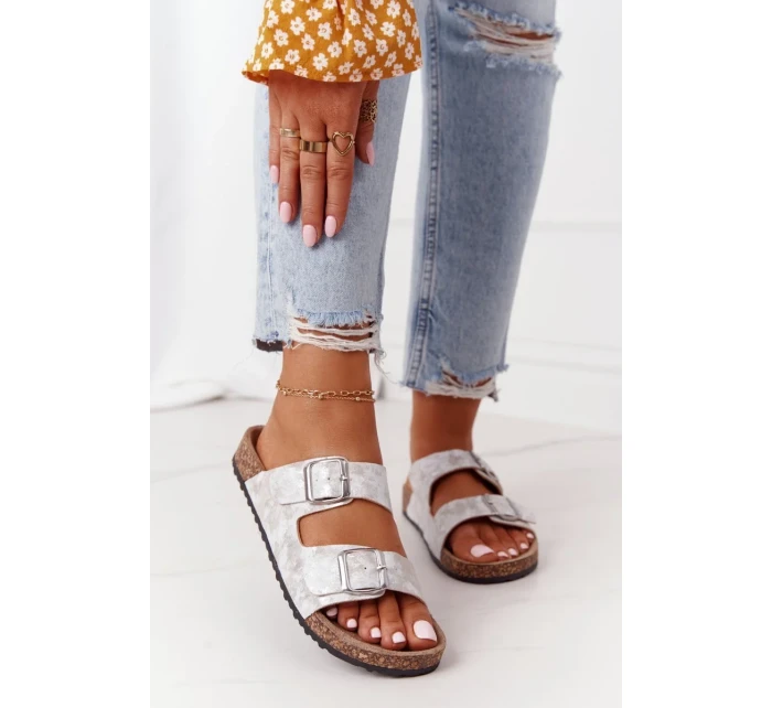 Dámské Nazouváky Stříbrné Vivio Dámské Nazouváky Stříbrné Vivio