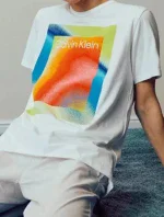 Pánské pyžamo NM2274E 13P - černá/bílá - Calvin Klein