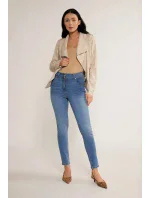 Dámská bunda  kůže  béžová  model 18549803 - Monnari