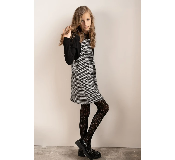 Dětské viskózové ažurové punčocháče JUNIOR model 21344108 - Knittex