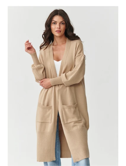 Svetr na zapínání  model 218105 Makadamia