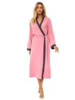 L&L 2505 dlouhý dámský viskózový župan M-2XL