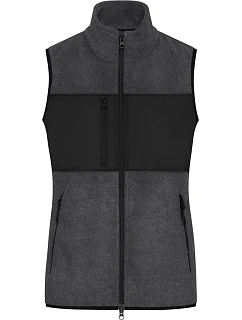 JN Dámská fleecová vesta 02. dark melange/black model 22538341 - Daiber