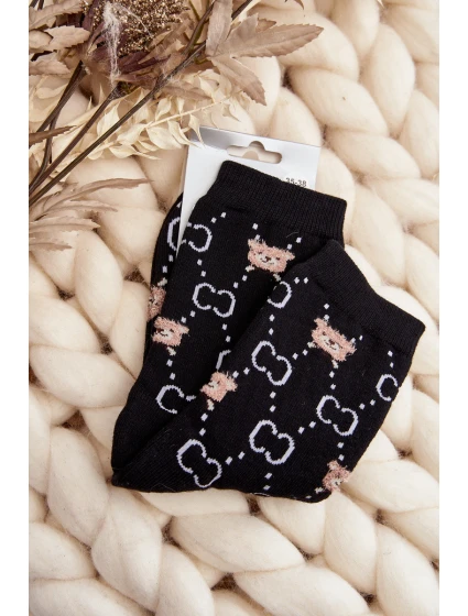 Teplé Bavlněné Ponožky S model 21645018 Černé - Aura.via