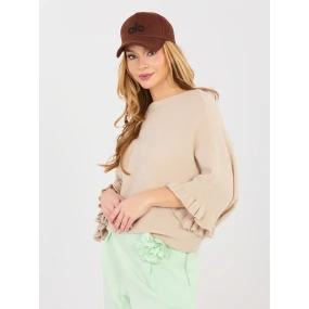 Sweter MI SW model 21937122 beżowy - FPrice Sweter MI SW model 21937122 beżowy - FPrice